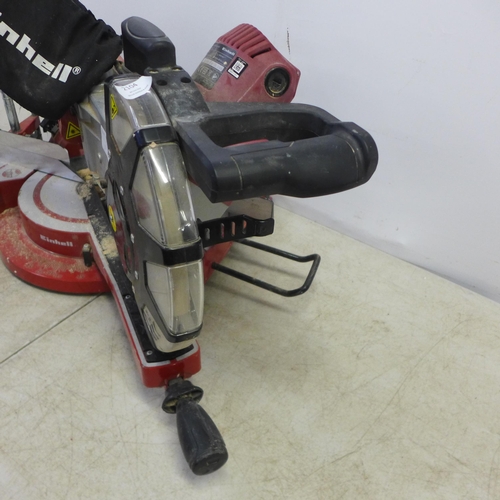 2104 - An Einhell TC-SM2534 dual 240v 250mm sliding mitre saw