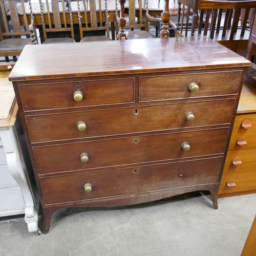 122 - A Victorian mahogany chest of drawers