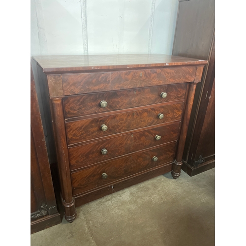 109 - A Victorian Scottish mahogany chest of drawers