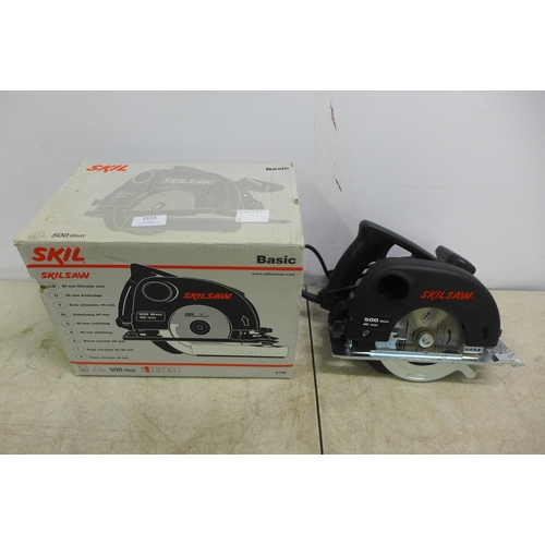 2115 - A Skilsaw 5140 240V, 500W, 40mm circular saw with box