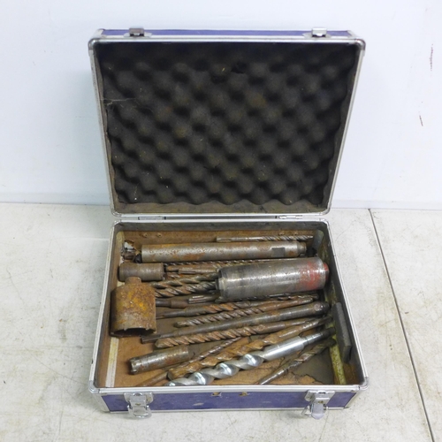 2123 - A case of approx 40 SDS drill bits including core cutting bits