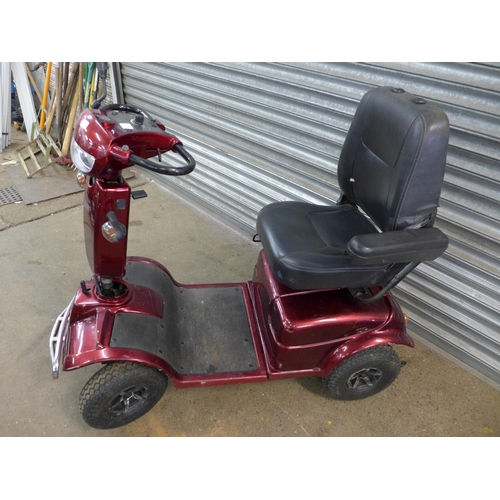 2279 - A large 4 wheeled mobility scooter with key