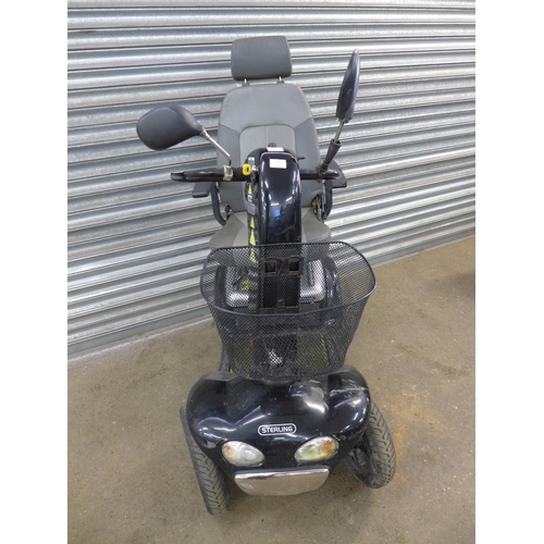 2281 - A Sterling Diamond large 4 wheeled mobility scooter with key