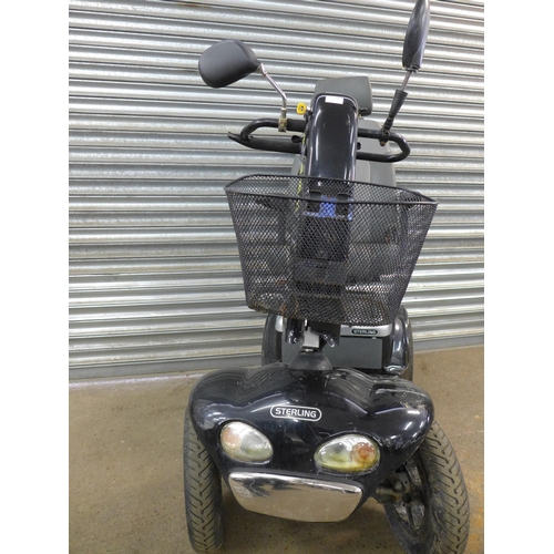 2281 - A Sterling Diamond large 4 wheeled mobility scooter with key