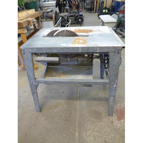 2287 - A 240V Blue Plug table saw  - failed electrical testing due to earth continuity - sold as scrap