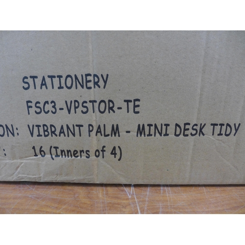 2403 - A box of 16 Tesco mini desk tidies  *This lot is subject to VAT