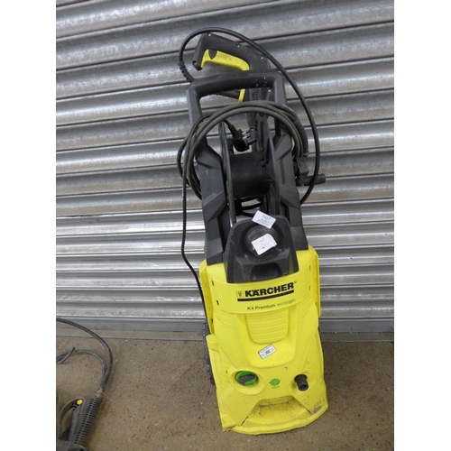 2417 - A Karcher K4 premium - no hose, 3 Makita cordless drills, a Makita N500 circular saw and a DeWalt ro... 