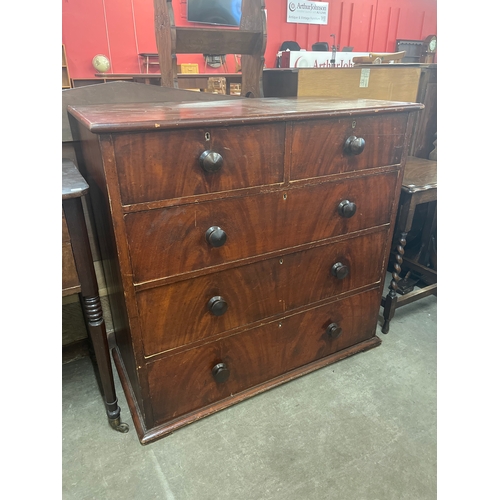 161 - A Victorian mahogany chest of drawers