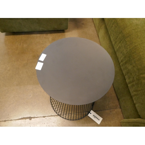 1314 - A black wire lamp table