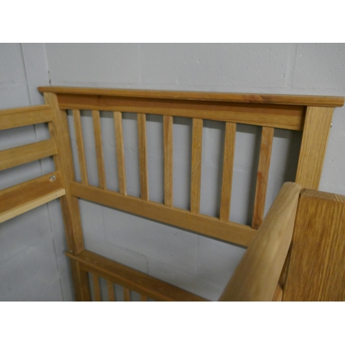 1477 - Pine bunkbeds with single top bunk and 4ft bottom  * This lot is subject to VAT