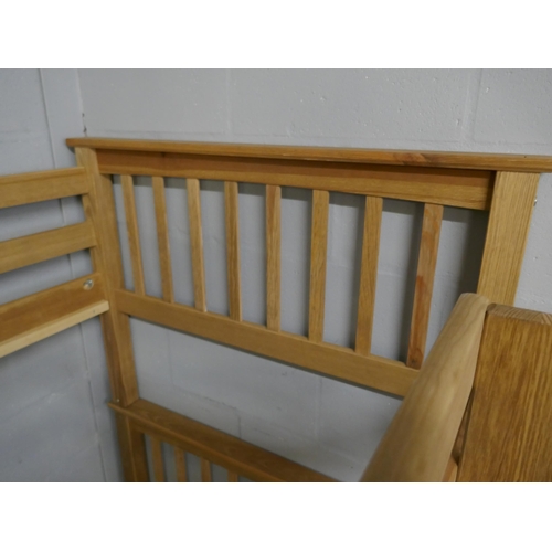 1478 - Pine bunkbeds with single top bunk and 4ft bottom  * This lot is subject to VAT