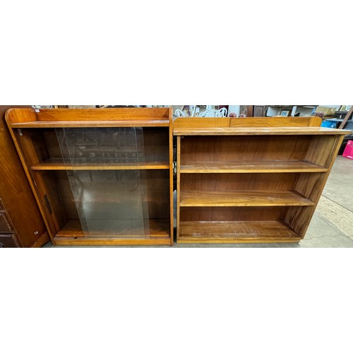 234 - A Phoenix of Charing Cross teak bookcase and one other