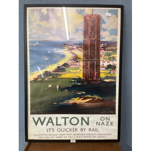 324 - A Gilmore & Dean, Walton on Naze poster, framed