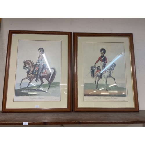 333 - Two Cavalry prints, framed