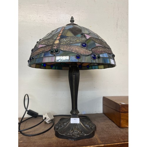 402 - A Tiffany style table lamp