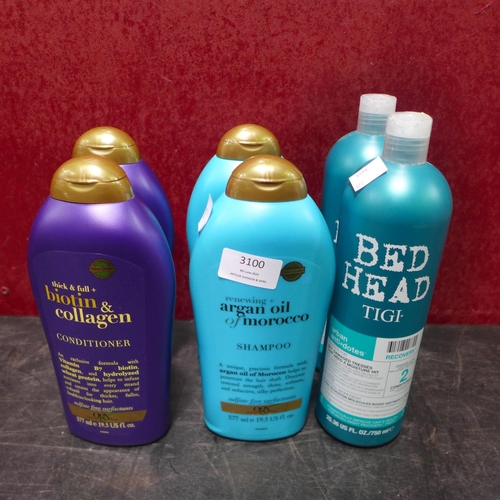 3100 - 2 xTigi Bed Head Shampoo And Conditioner, Original Source Shower Gel, 2 x Ogx Shampoo & Conditioners... 