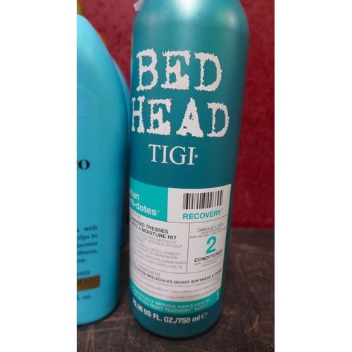 3100 - 2 xTigi Bed Head Shampoo And Conditioner, Original Source Shower Gel, 2 x Ogx Shampoo & Conditioners... 