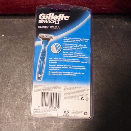 3113 - 4 Packs Of 5 Gillete Mach 3 Disposable Razors   (327-488 )  * This lot is subject to VAT