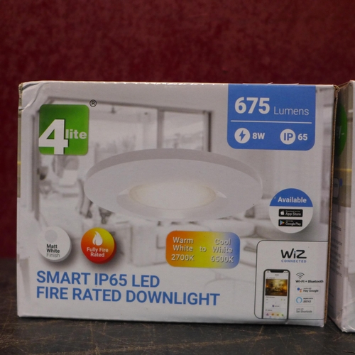 3119 - 2 x Wiz Ip65 LED Smart Fire Rated Downlights (322-192,193) *This lot is subject to VAT