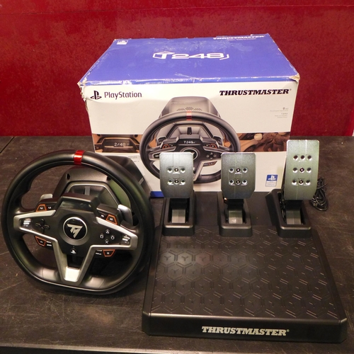 3122 - Thrustmaster T-248 Racing Wheel And Pedals (For Playstation), Original RRP £199.99 + VAT (322-4) *Th... 