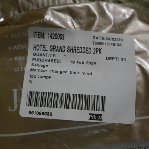 3006 - Hotel Grand Shredded Memory Foam Pillows  (322-45) *This lot is subject to VAT