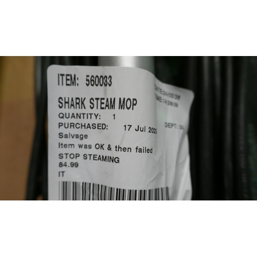 3016 - 2 x Shark Steam Mops - Model  S6003Ukco, Original RRP £99.99 + VAT (322-11,12) *This lot is subject ... 