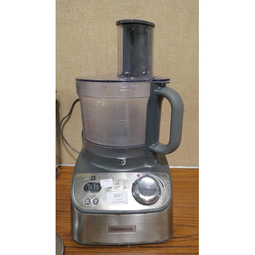 3017 - Kenwood All In 1 Food Processor, Original RRP £109.99 + VAT (322-9) *This lot is subject to VAT