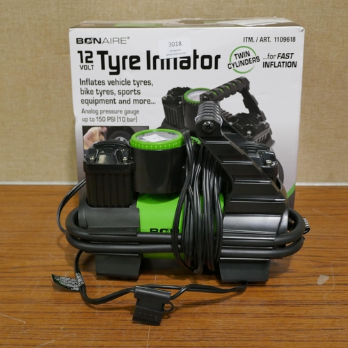 3018 - Bon Aire 12V Inflator  (322-37) *This lot is subject to VAT