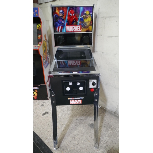 3025 - Arcade1up Marvel Digital Pinball Machine - No Power Lead (322-254) *This lot is subject to VAT