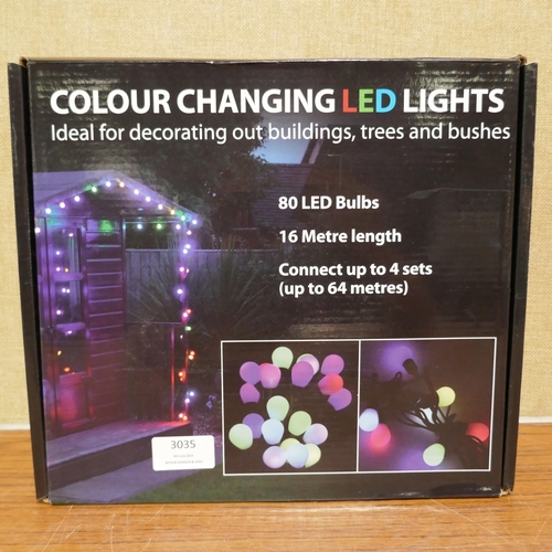 3035 - LED Colour Changing Lights   - This lot requires a UK adaptor      (327-64 )  * This lot is subject ... 