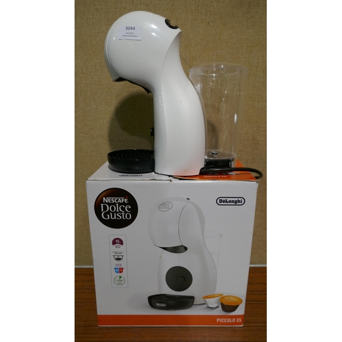 3044 - Dolce Gusto Piccolo XS Coffee Pod Machine   - This lot requires a UK adaptor         (327-72 )  * Th... 