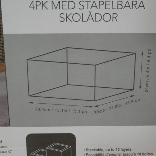 3073 - Stackable Shoe Boxes   (327-613 )  * This lot is subject to VAT