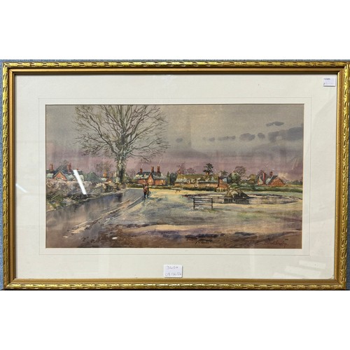 340A - Michael Crawley, Osmaston, Derby, watercolour, framed