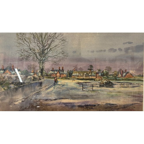 340A - Michael Crawley, Osmaston, Derby, watercolour, framed