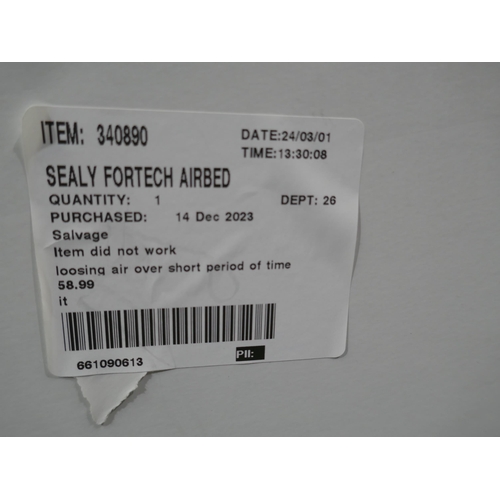 3322 - Sealy Fortech Airbed with Built In Pump  (322-60) *This lot is subject to VAT