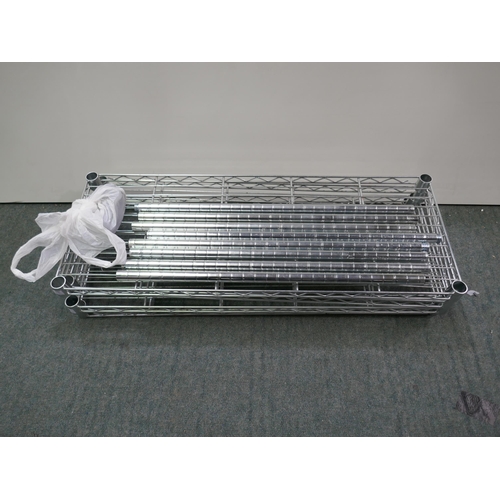 3327 - Trinity 4 Tier Metal Shelving Unit (322-69) *This lot is subject to VAT