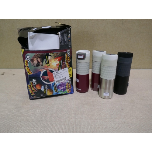 3349 - 4 x Kambukka Travel Mug's, 4 In 1 Vr Activity Set   (322-42,191,196) *This lot is subject to VAT