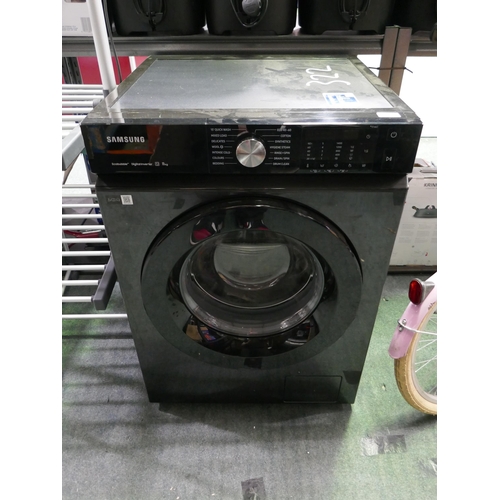 3365 - Samsung 11KG Black Washing Machine - model no - Ww11Bba046Ab/E, Original RRP £574.99 + VAT (322-160)... 