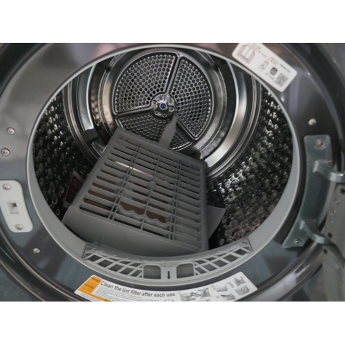 3375 - LG 9Kg Black Heat Pump Dryer - model no   Fdv1109B, Original RRP £916.66 + VAT (322-165) *This lot i... 