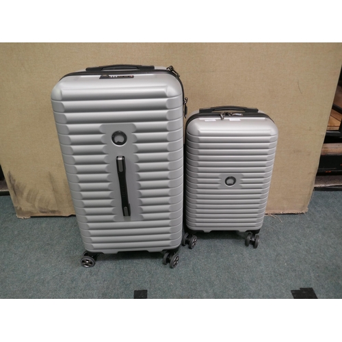 3392 - Delsey 2 Piece Silver Trunk Set  , Original RRP £119.99 + VAT (320-96/901) *This lot is subject to V... 