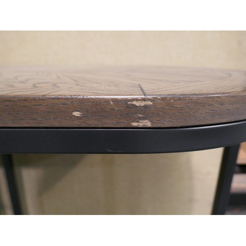 3396 - Rio Weathered Ash/Black Console Table - Marked, Original RRP £199.99 + VAT (322-161) *This lot is su... 