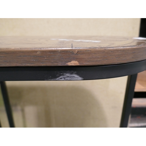 3396 - Rio Weathered Ash/Black Console Table - Marked, Original RRP £199.99 + VAT (322-161) *This lot is su... 