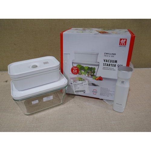 3411 - Zwilling Vacuum Storage Containers / Bags (322-118) *This lot is subject to VAT