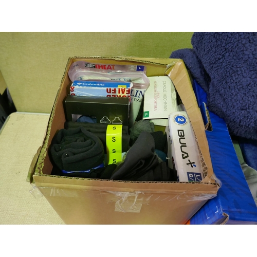 3431 - Two small boxes of mixed sized  style clothing. *This lot is subject to VAT