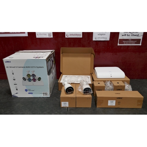 3127 - Lorex 4K Wired 6 Camera CCTV NVR System - Model Tn84628A6-Ep, Original RRP £599.99 + VAT (322-84) *T... 