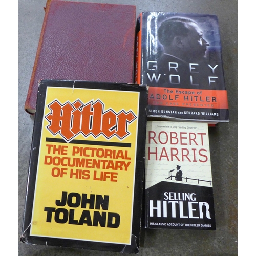 780 - Hutchinson's Illustrated Edition, Mein Kampf by Adolf Hitler, three other Hitler related books, Robe... 