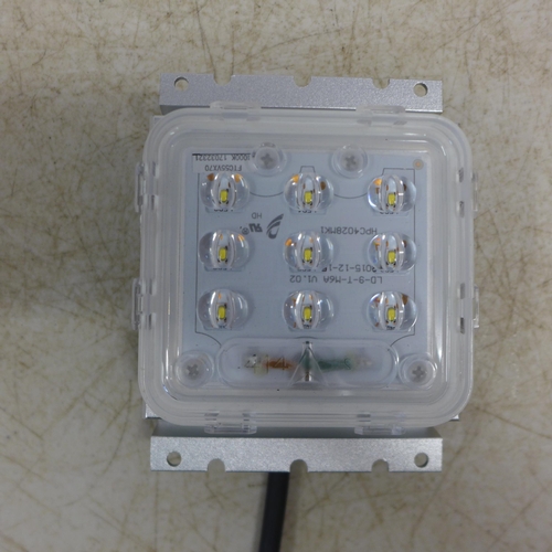 2038 - Two RTF151 sox retrofit LED lamps an M6A-9 modular LED light fitting and Venture lighting AMY003 12w... 
