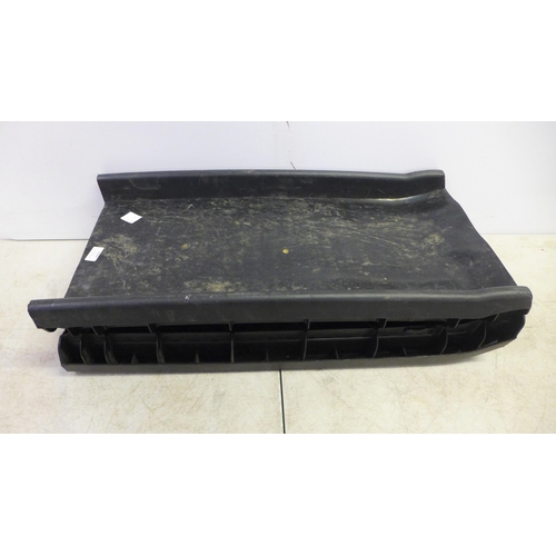 2324 - A black plastic folding floor to car dog ramp