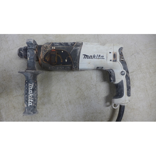 2009 - A Makita HR2470WX 240v 24mm SDS rotary hammer drill - in case
