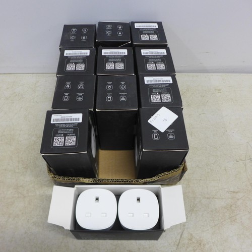 2061 - A box of 12 packs of Fokoos FU13 voice control smart sockets - 2 per pack